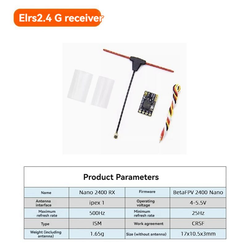 ABXE-5X ELRS Receiver 2.4Ghz N - Drone Antenna recension och pris