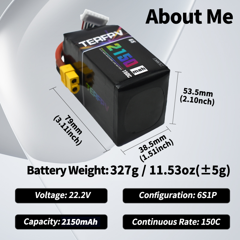 TERFPV Lipo Battery 6S 22.2V 1 - Lipo Battery 6S recension och pris