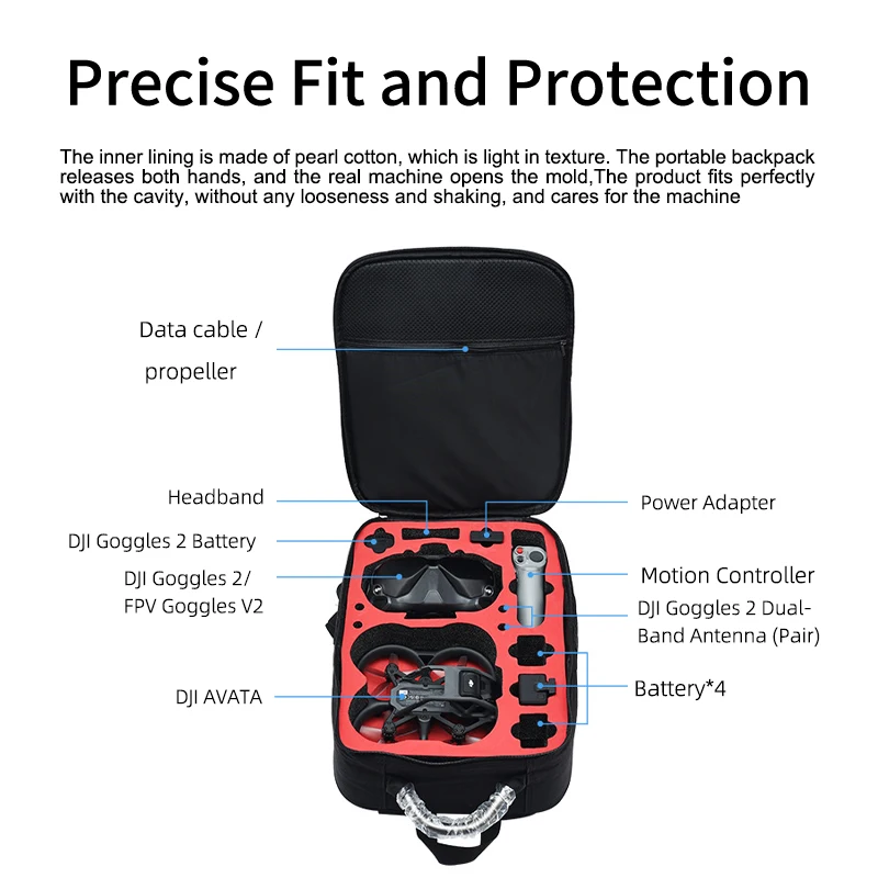 Portable Case Backpack Nylon W - Drone Goggles Dji recension och pris