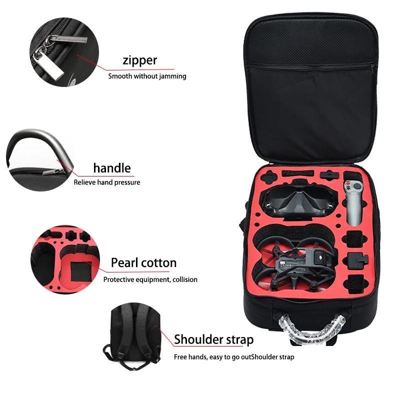 Portable Case Backpack Nylon W - Drone Goggles Dji recension och pris