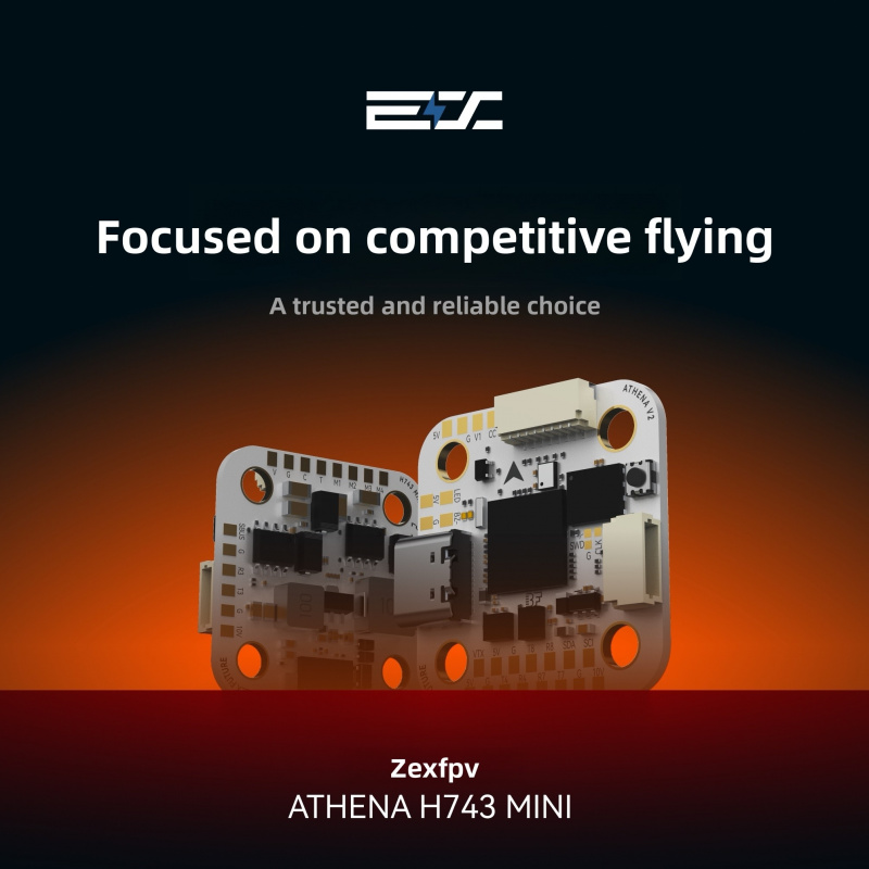 ZEX ATHENA H743 Mini Flight Co - Betaflight Fc recension och pris
