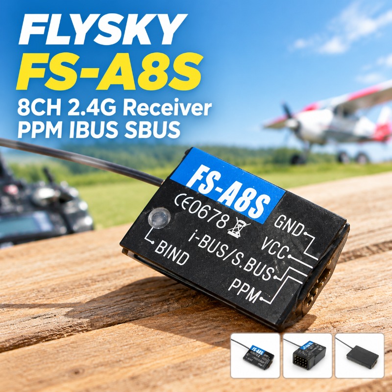 FS-A8S 2.4G 8CH Mini RC Receiv - Mini Drone recension och pris