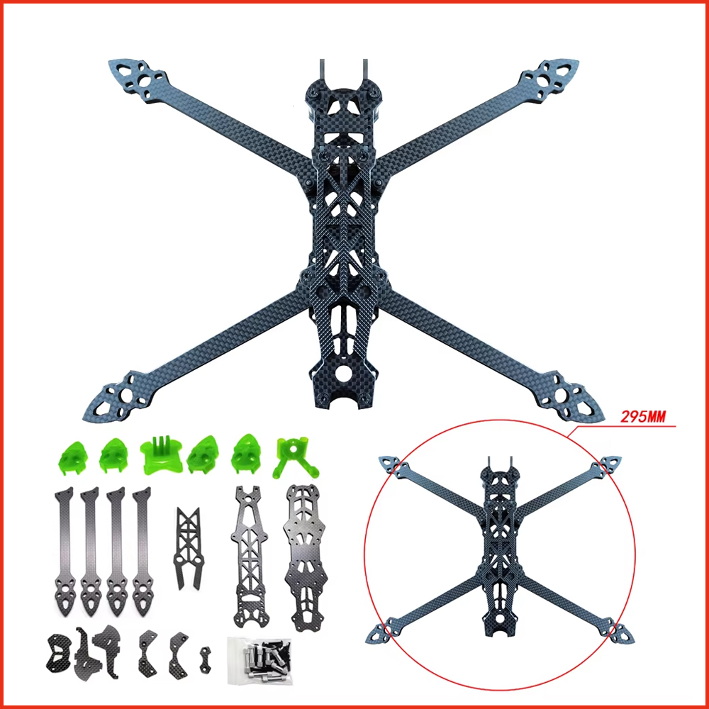 1pcs Mark4 Mark 4 HD 7inch 295 - Carbon Fiber Drone Frame recension och pris