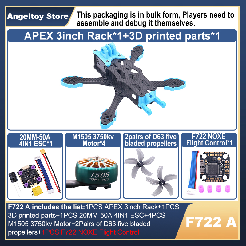 B-CUBE APEX 3inch FPV Drone Fr - F722 Flight Controller recension och pris