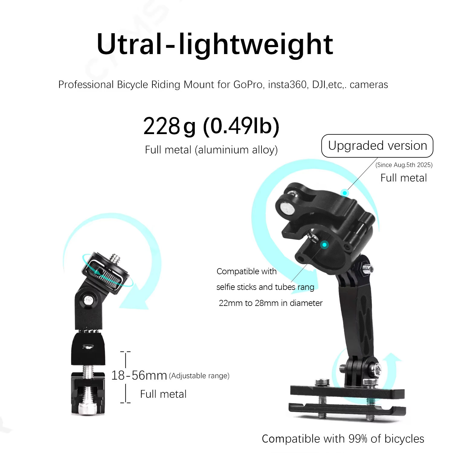 Camsteer Premium Bicycle Posts - Runcam Camera recension och pris