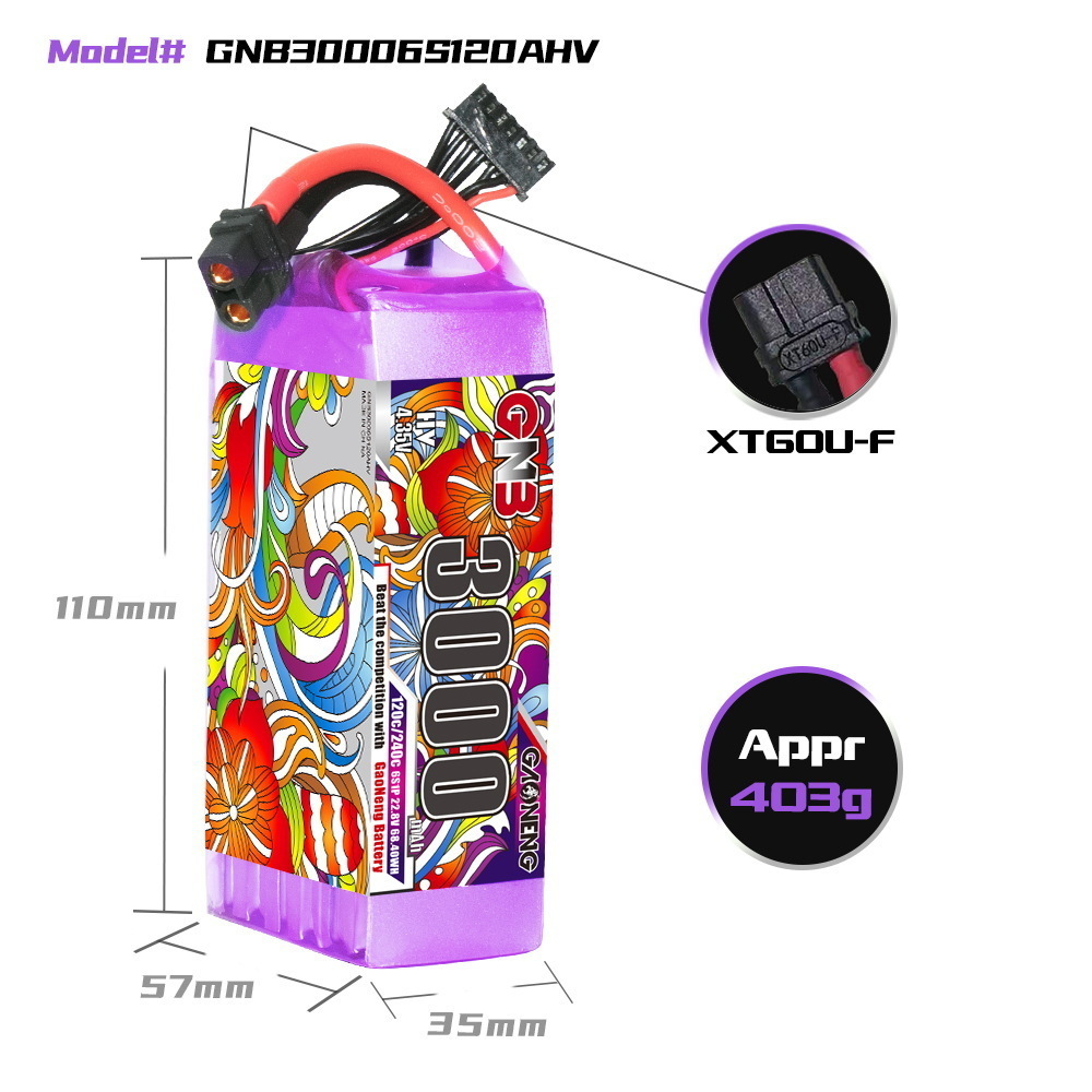 GNB Lipo Battery 6S 22.8V 3000 - Lipo Battery 6S recension och pris